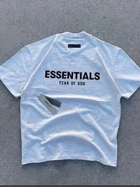Fear of God ESSENTIALS White Tee with Black Logo